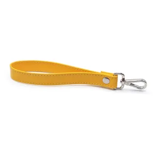 Argo Eco Leather Wrist Strap with Carabiner for Pouches Yellow