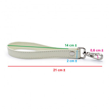 Argo Ivory Eco Leather Wristband | Tessiland