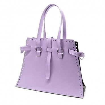 Set borsa Didima ecopelle per crochet con cintura giroborsa Lilla