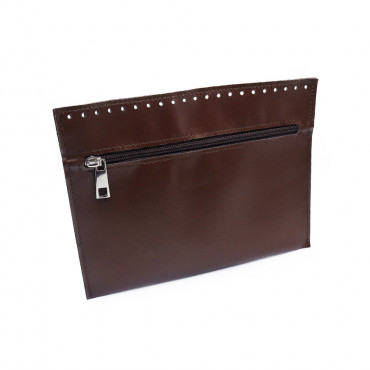 Brown Eco Leather Inner Pocket | Tessiland