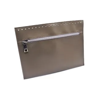 Bolsillo interno de ecopiel con cremallera para bolsos Tortora
