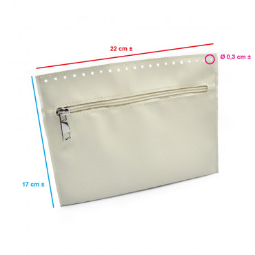 Ivory Eco Leather Inner Pocket | Tessiland