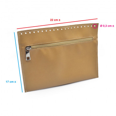 Bolsillo Interno de Ecopiel Beige | Tessiland