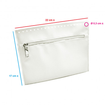 White Eco Leather Inner Pocket | Tessiland