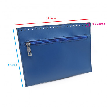 Cornflower Blue Eco Leather Inner Pocket | Tessiland