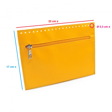 Yellow Eco Leather Inner Pocket | Tessiland