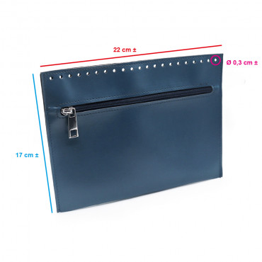 Bolsillo Interno de Ecopiel Navy | Tessiland