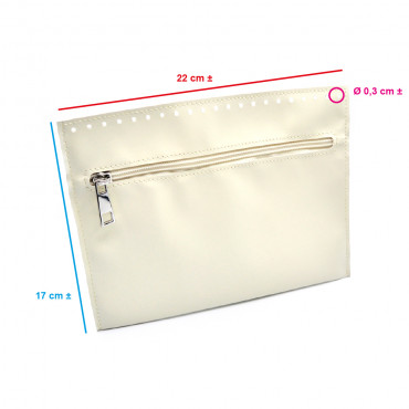 Cream Eco Leather Inner Pocket | Tessiland
