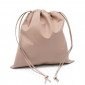 Pale Pink Eco Leather Pouch 30x30 | Tessiland