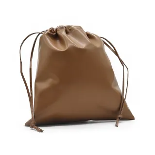 Saco de ecopiel 30x30cm con cordón para el interior del bolso Cuoio