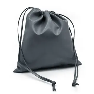 Sac en simili cuir 30x30cm avec cordon pour intérieur de sac Grigio