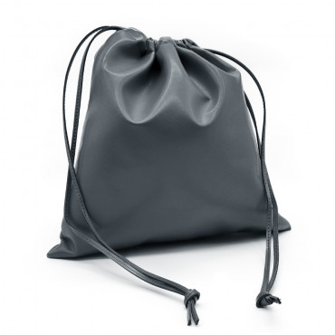 Sacca in ecopelle 30x30cm con coulisse per interno borsa Grigio