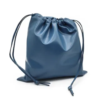 Sac en simili cuir 30x30cm avec cordon pour intérieur de sac Navy