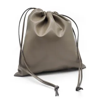 Sac en simili cuir 30x30cm avec cordon pour intérieur de sac Tortora