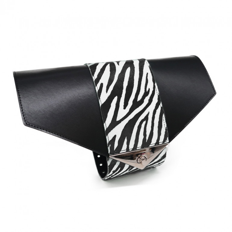 Ashanti Black White Bag Set: Zebra Detail | Tessiland