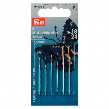 P-125560 Tapestry needles with blunt point No. 18/24