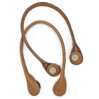Asas estilo Obag con cierre de tornillo para bolsas medianas y grandes Beige