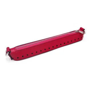 Fermeture Easy zip en simili cuir pour sacs made in Italy Fuxia