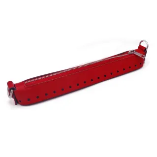 Cierre Easy zip en ecopiel para bolsos made in Italy Rosso