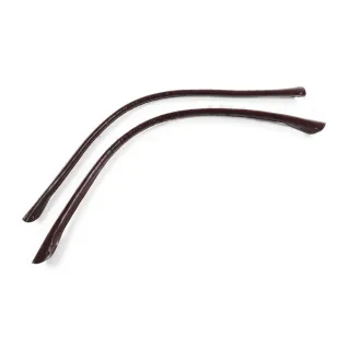 Poignées Wave en simili cuir avec trous pour sacs made in Italy Marron