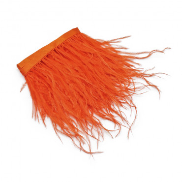 Frange di Piume di struzzo Arancio