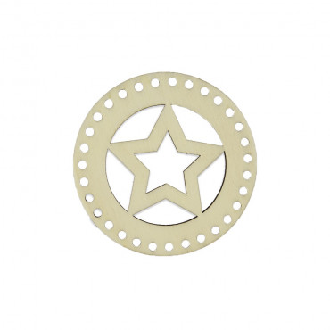 TL110 Star decoración de madera grabada con láser