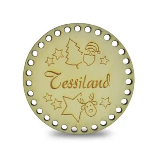 Christmas Wooden Decoration 9 cm | Tessiland