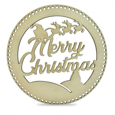 TL112 Ghirlanda decorazione Legno a taglio laser