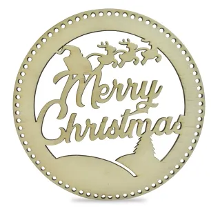 Merry Christmas Wood Garland 23 cm | Tessiland