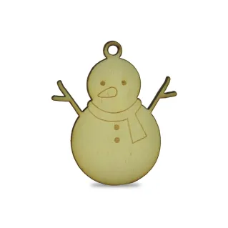Snowman Wooden Decoration | Tessiland