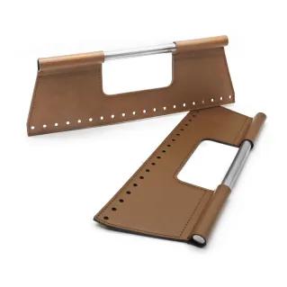Inka Handles for Eco-Leather Bags with Holes Made in Italy Cuoio
