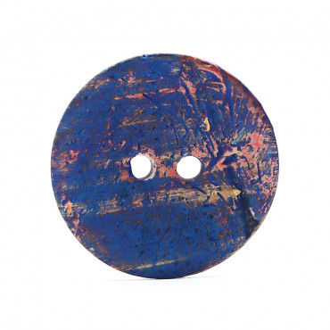 Bottone Earth in cocco naturale Acqua | Tessiland