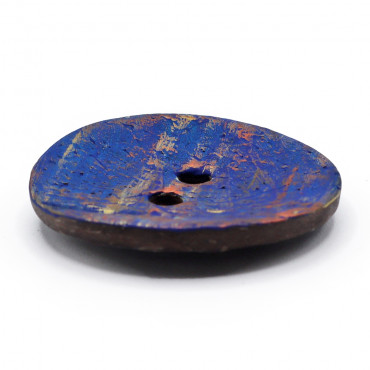 Bottone Earth in cocco naturale Acqua | Tessiland