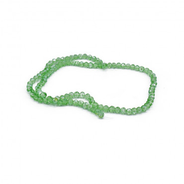 Faceted Crystals 4 mm Transparent Apple | Tessiland