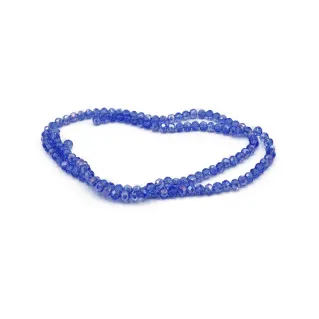 Cristaux facettés en verre de 4 mm pour bijoux A036 azzurro