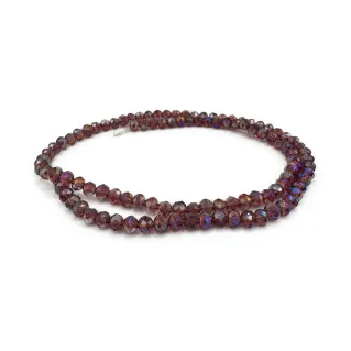 4mm Faceted Glass Crystals for Jewelry A039 viola