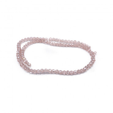 Cristaux 4 mm facettés Pétale Transparent Irisé | Tessiland