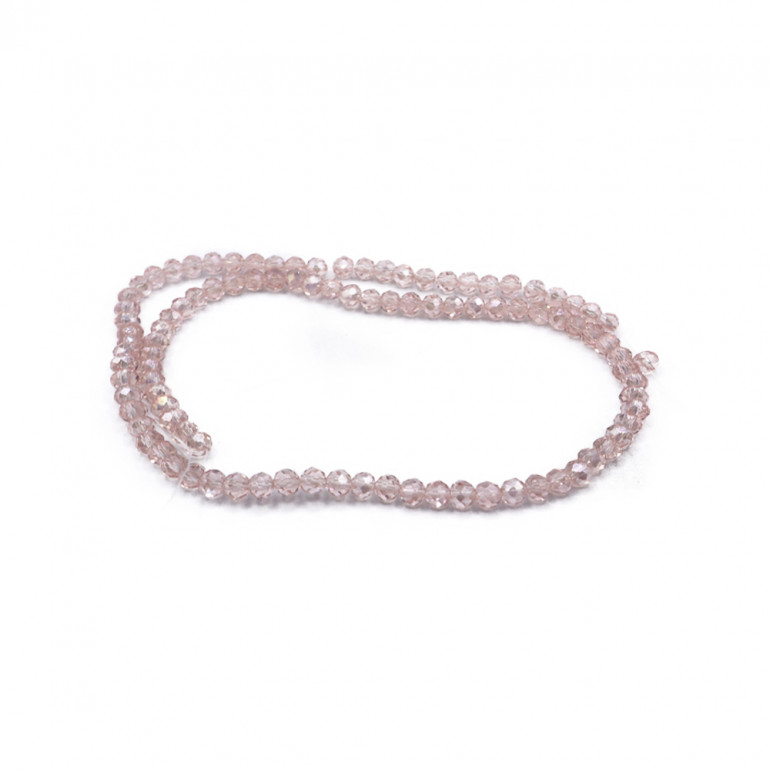 Cristaux 4 mm facettés Pétale Transparent Irisé | Tessiland