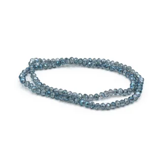 4mm Faceted Glass Crystals for Jewelry A212 fumo