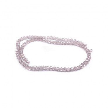 Cristalli 4mm sfaccettati in vetro per bijoux A215 lilla