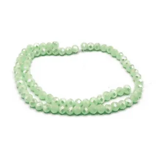 6mm Faceted Glass Crystals for Jewelry A096 verdino