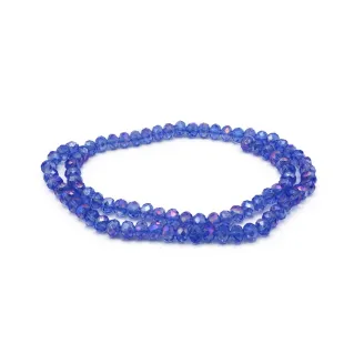 Cristaux en verre à facettes de 6 mm pour bijoux A036 azzurro