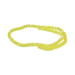 6mm Faceted Glass Crystals for Jewelry A055 limone