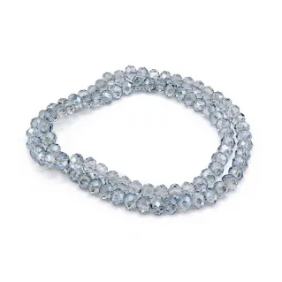 Cristaux en verre à facettes de 6 mm pour bijoux A211 nebbia