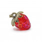 Red Strawberry Pendant, marbled resin strawberry | Tessiland