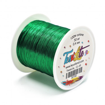 Tessilite: Filato Sottile per Gioielli Tessili Verde CL49 | Tessiland