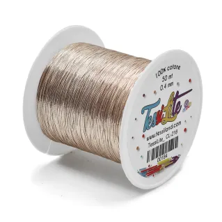Tessilite fil fin pour bijoux effet métallique Platino cl218