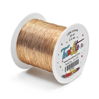 Tessilite fil fin pour bijoux effet métallique Ottone Damasco CL210