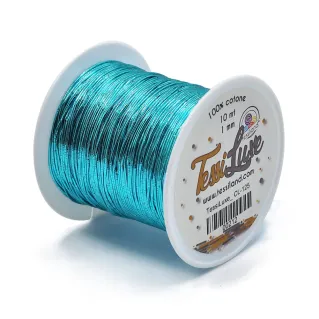 Tessiluxe fil pour bijoux effet métallique Ceruleo cl125