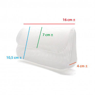 Réseau Canvas Sculptée Blanc 35x33 cm pour accessoires DIY | Tessiland